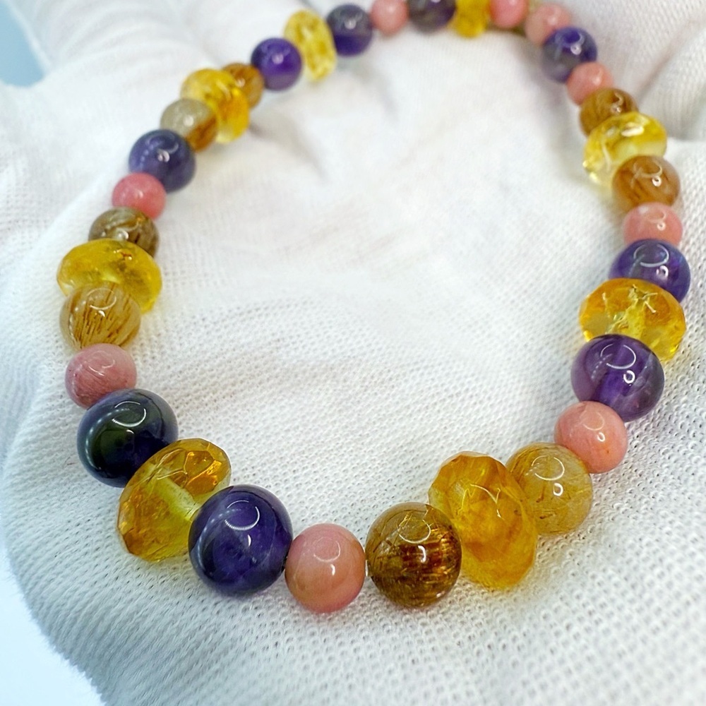 Multi-gemstone Beaded Bracelet!